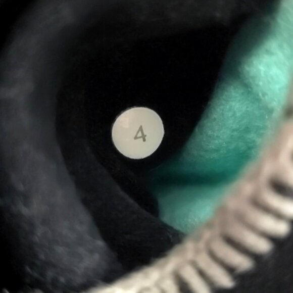 Lululemon Scuba Hoodie Black Full Zip Black Teal Cable Knit Fleece Lined Size 4 - Picture 10 of 15